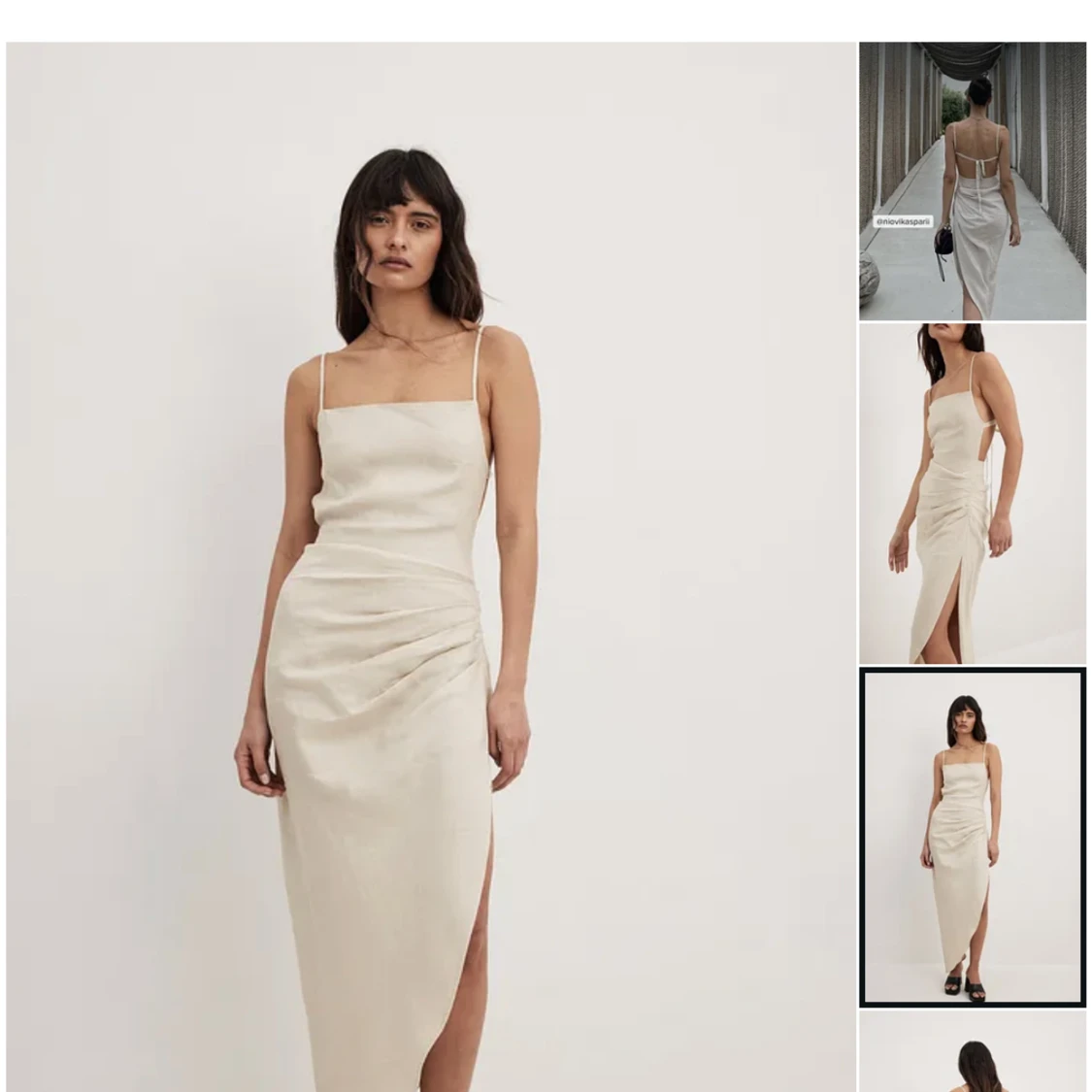 Fin klänning med öppen rygg