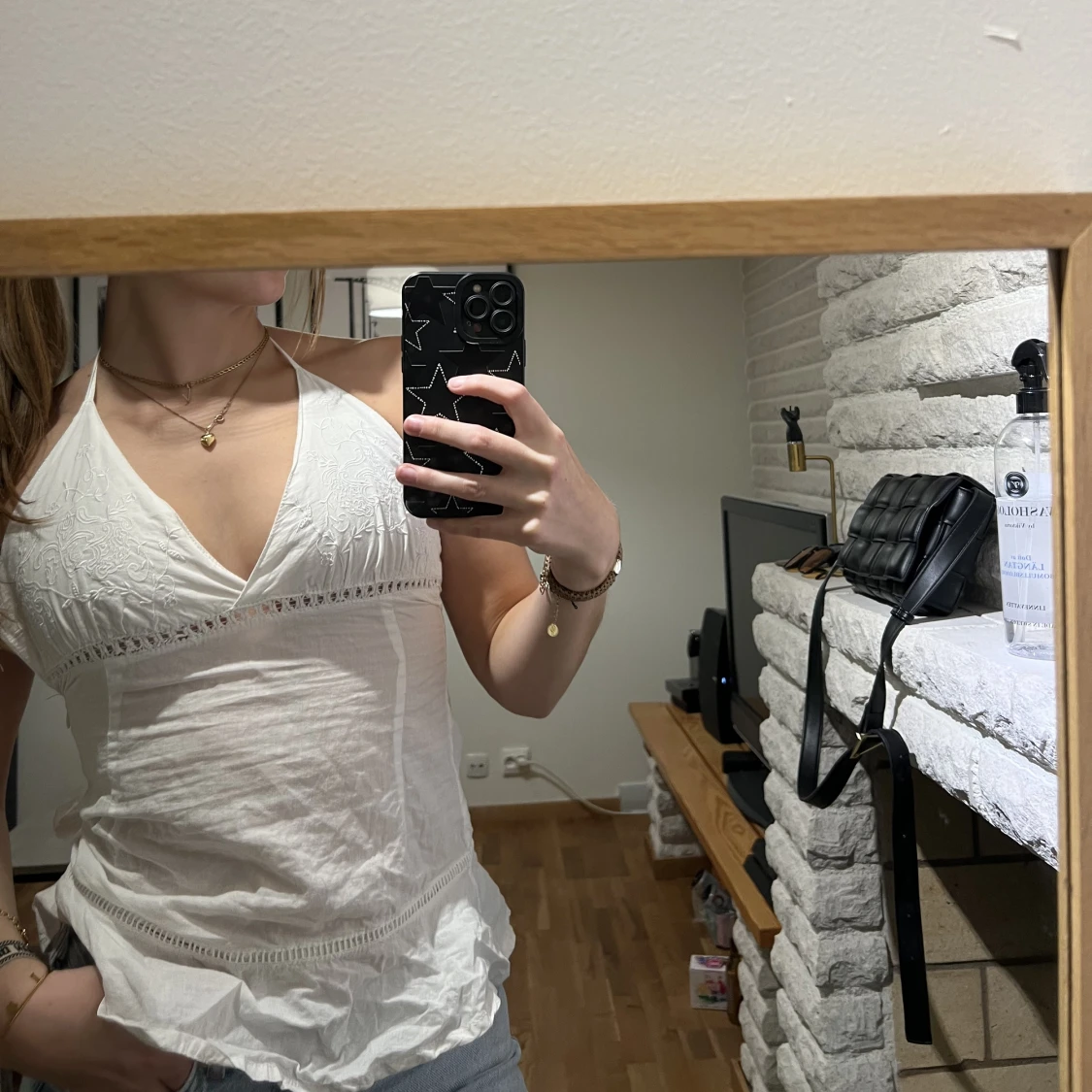 Gullig halterneck topp