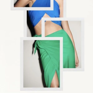 Sarongkjol💚💚💚💚💚 - Såååå fin kjol i silkesmaterial från zara! Säljes pga ingen användning💚💚💚💚💚💚