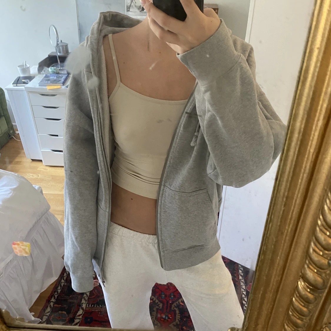 Oversized brandy zip up  - 91