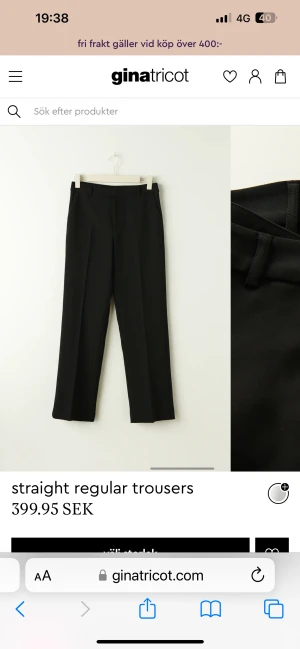 Kostymbyxor från Gina tricot  - Kostymbyxor från Gina tricot! Endast använda fåtal gånger, stl 36