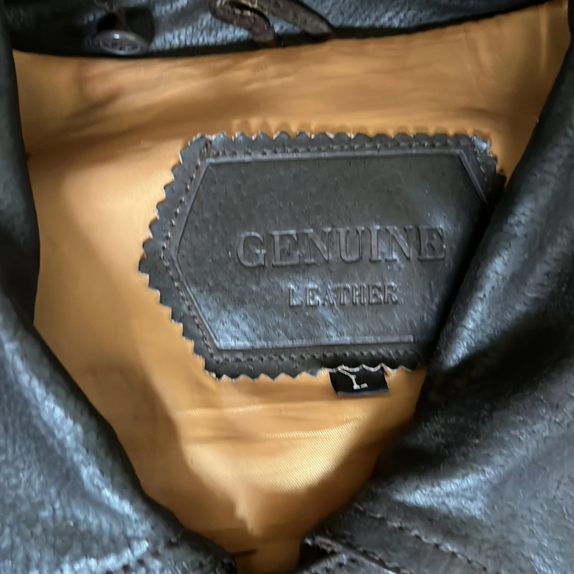 Genuine läder jacka - 91