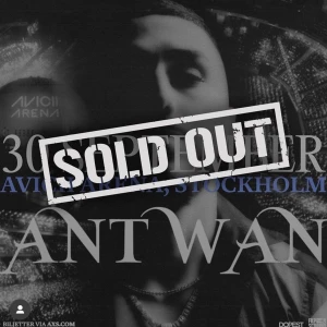 1 biljett till Antwan - Säljer 1 biljett till Antwans konsert för 500kr, biljetten är i A sektionen. 