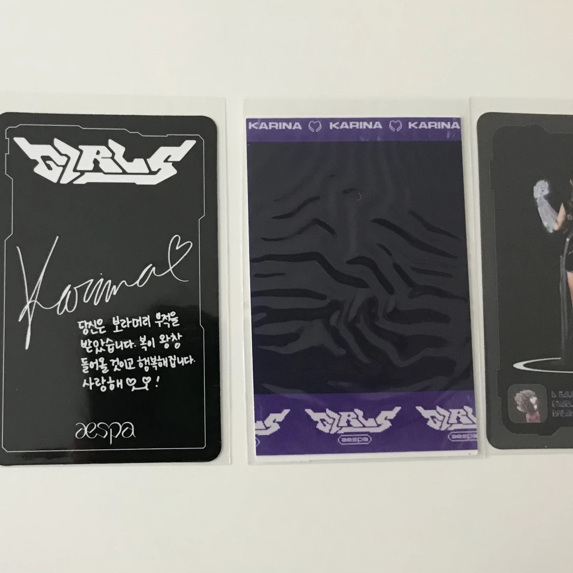Aespa Karina Girls photo card - 90