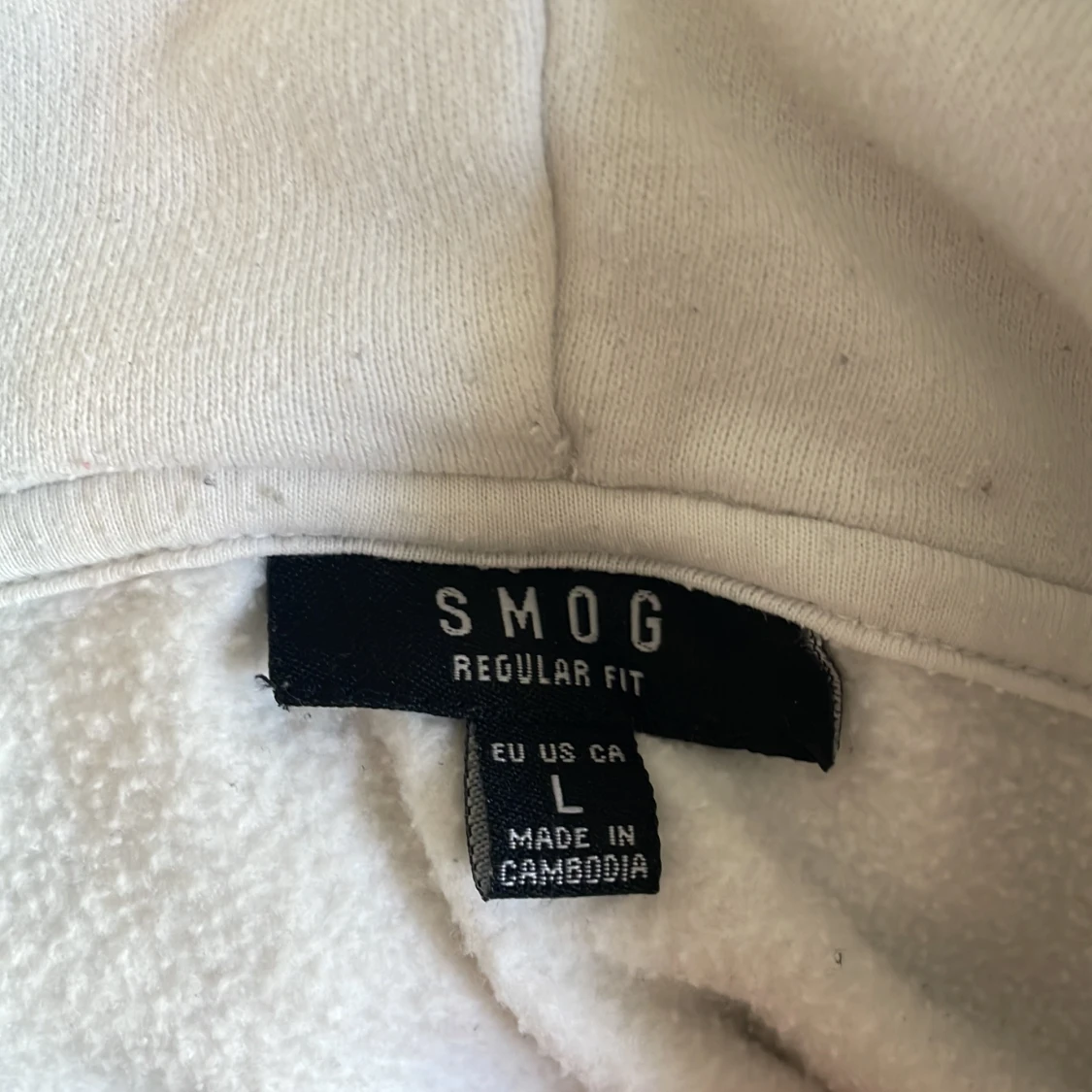 Vit hoodie från SMOG - 2