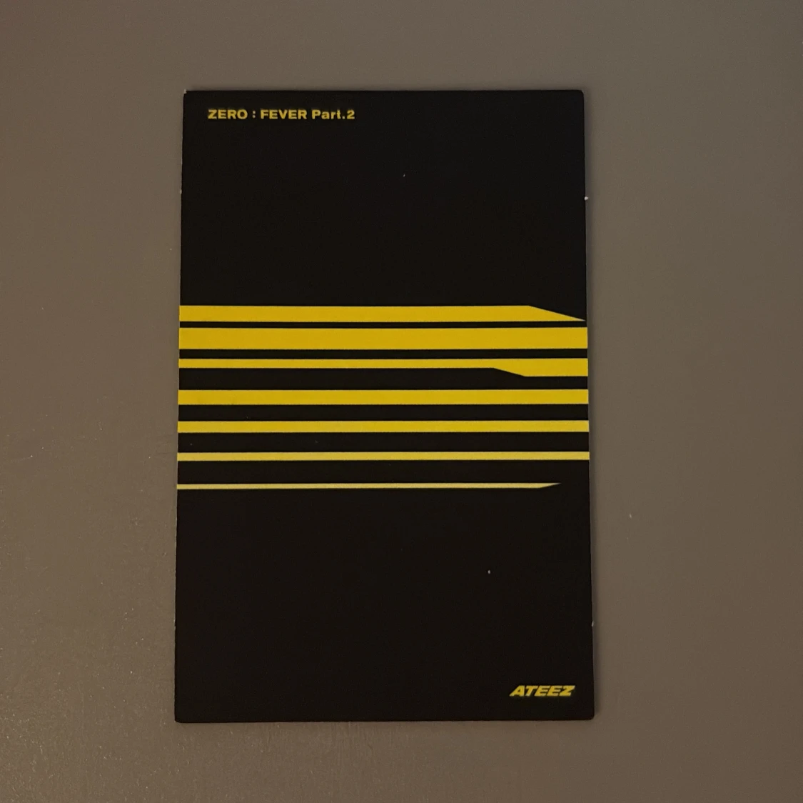 ateez yunho zero fever pt2 photocard - 1