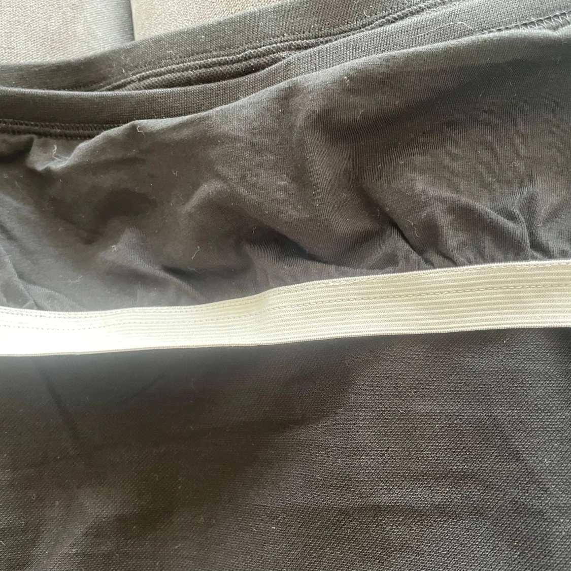 Svart bandeau tubtopp i bomull - 2