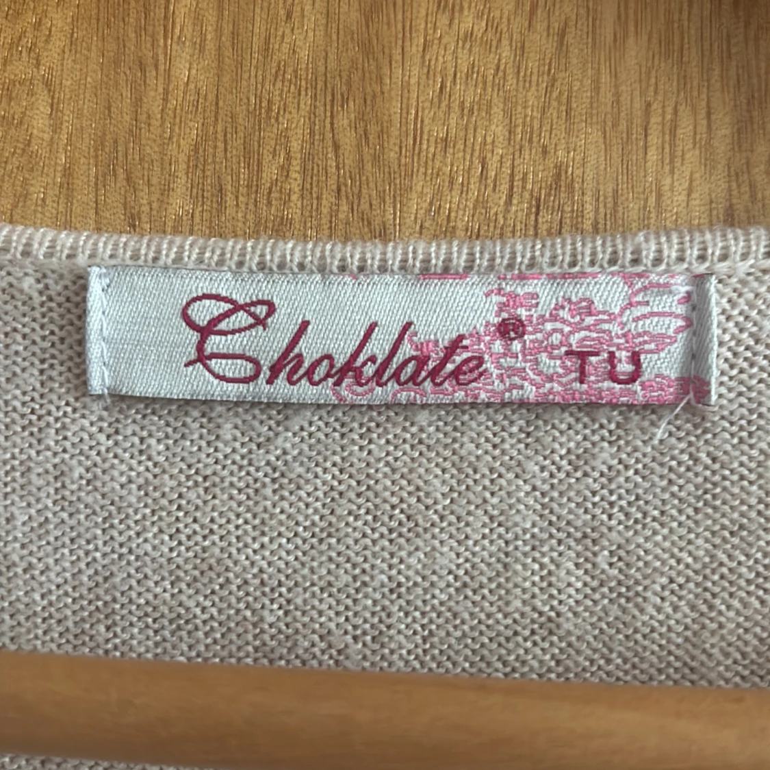 Beige stickad tröja med stjärna - 2