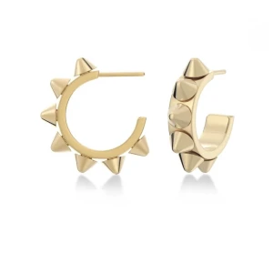 Guldiga örhängen från Edblad - Edblad Peak Creoles örhängen i storlek S i guld färg🌟Perfekta för både mer uppklädda tillfällen men också till vardagen🌟Använda 2 gånger