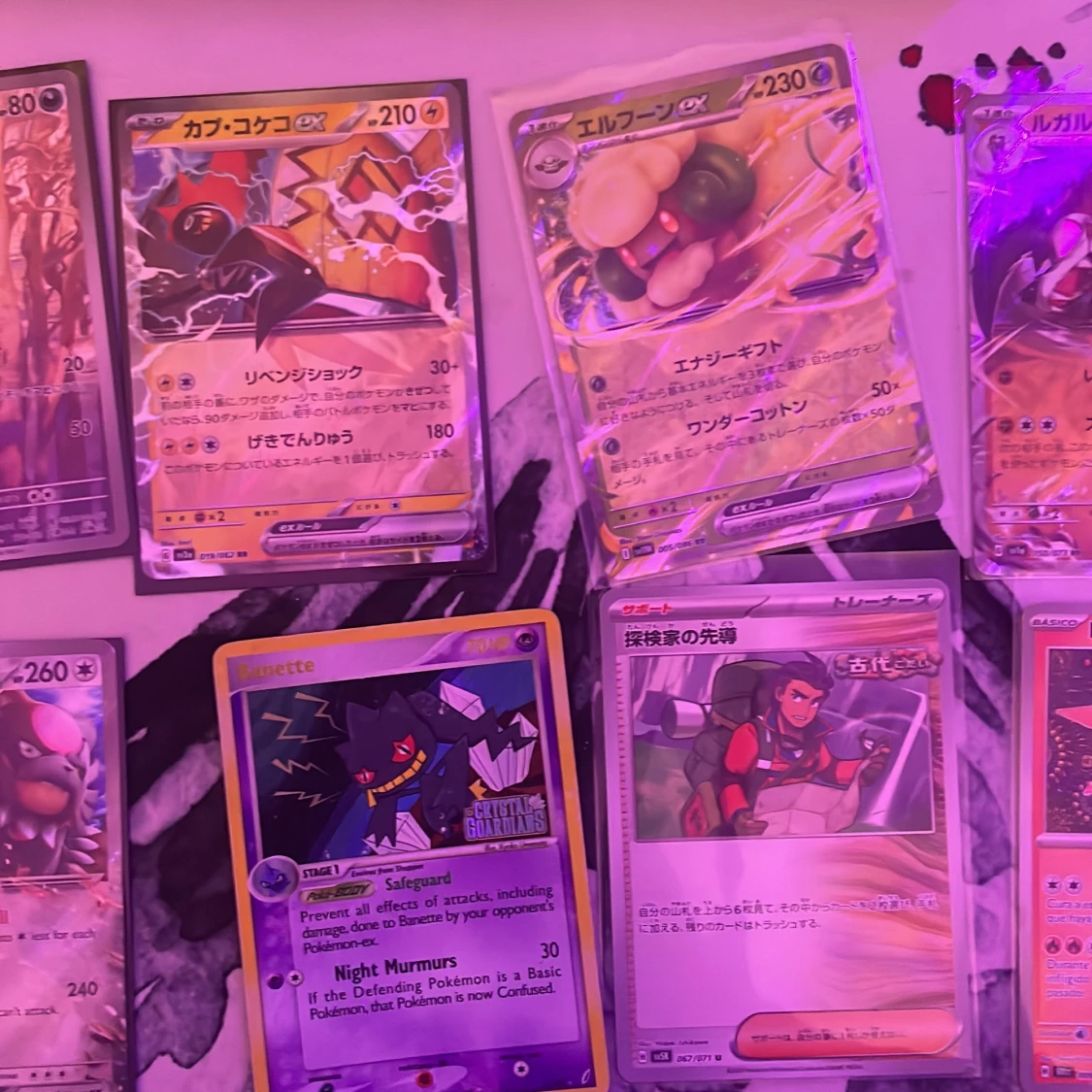 Pokémonkort - Blandad samling med holo och EX - 2