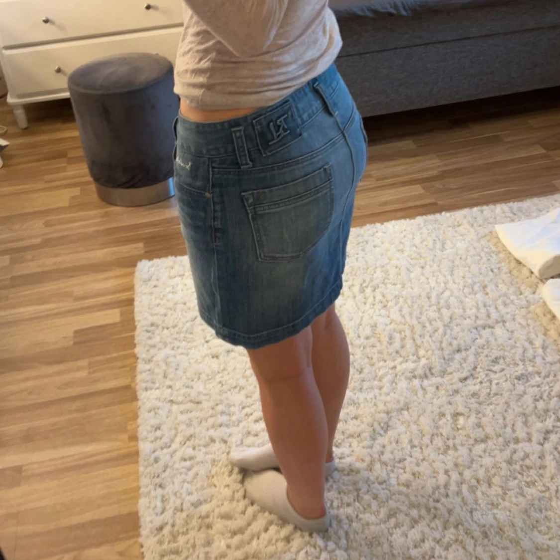 Jeanskjol från Bondelid, blå denim - 1