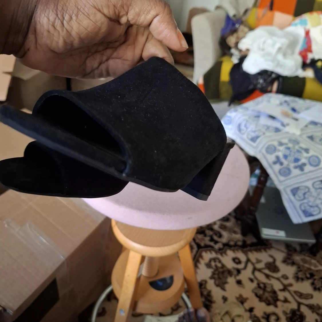 Svarta slip-in klackar från Amisu - 3