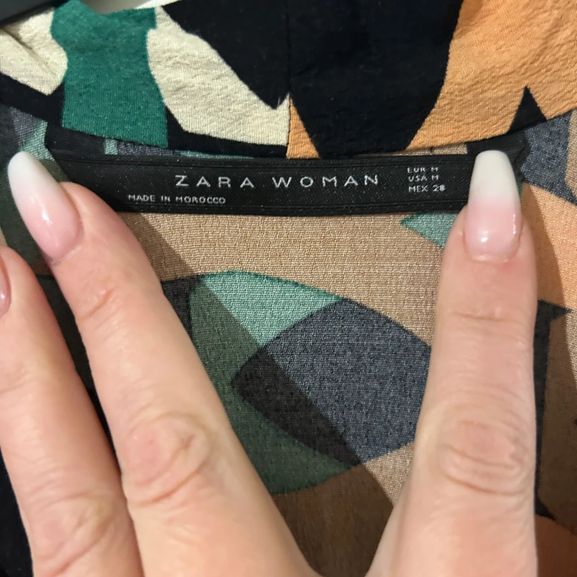 Mönstrad långklänning från Zara Woman - 2
