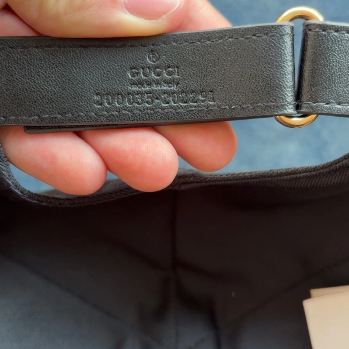 Svart keps från Gucci med GG-mönster - 3