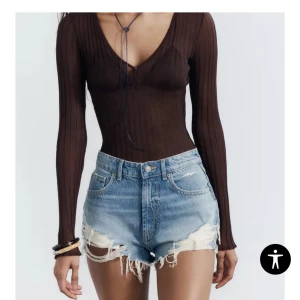 Blå jeansshorts med fransar - Helt nya och aldrig använda❤️