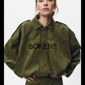 Olivgrön oversized mockajacka - Söker denna jacka i storlek S eller M, hör gärna av dig om du vill sälja dig eller känner någon som vill!🥰