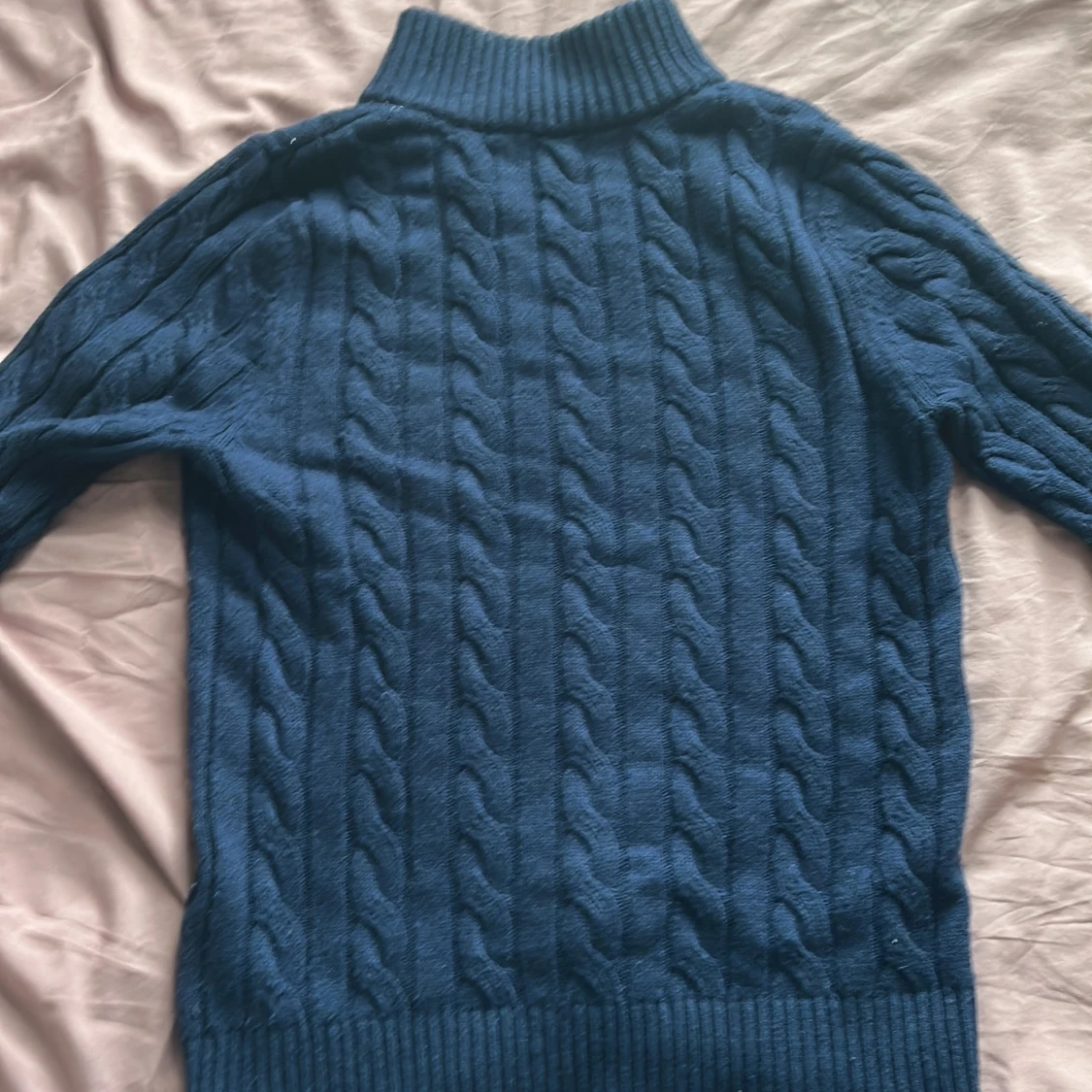 Marinblå kabelstickad tröja Polo Ralph Lauren - 4