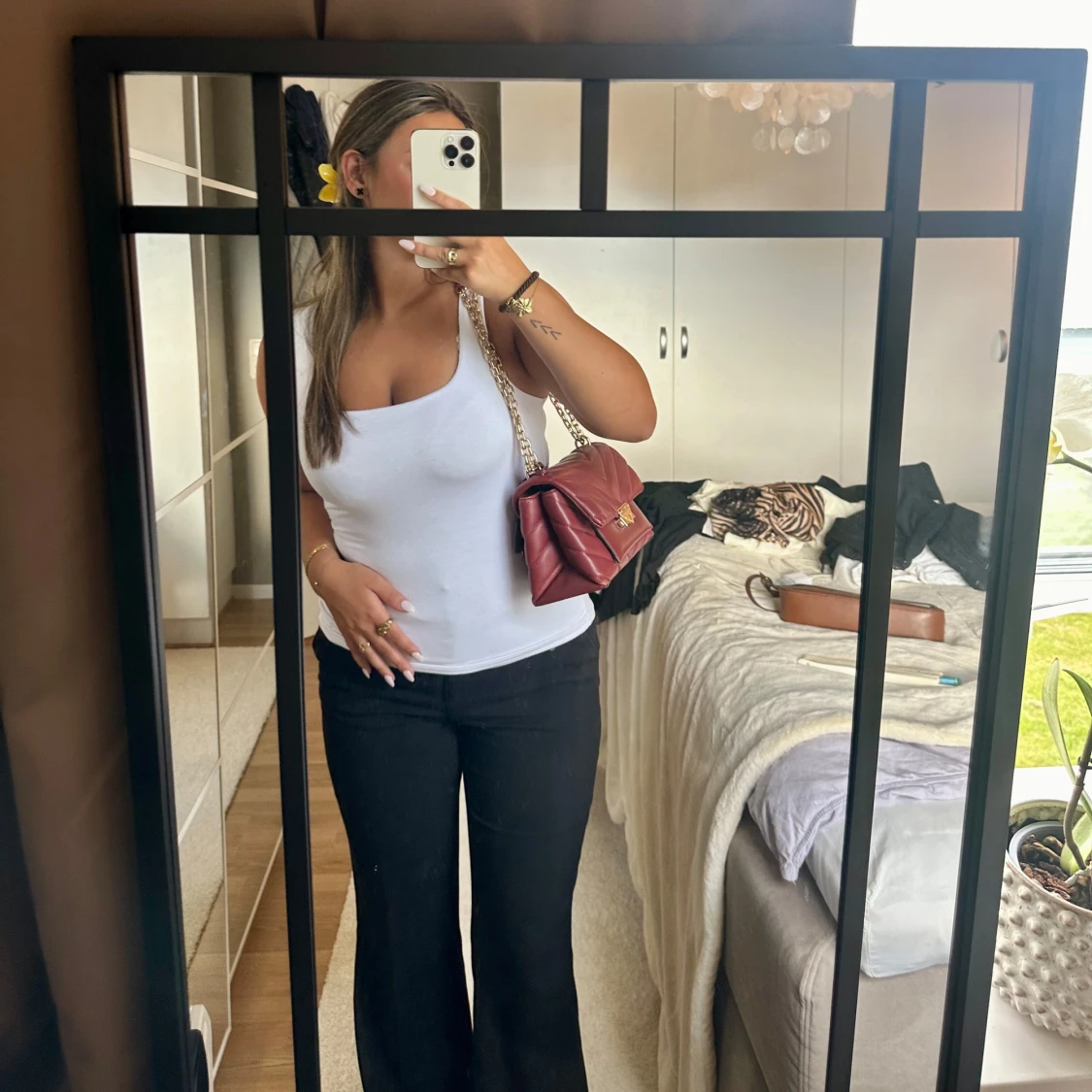 Röd Michael kors väska 