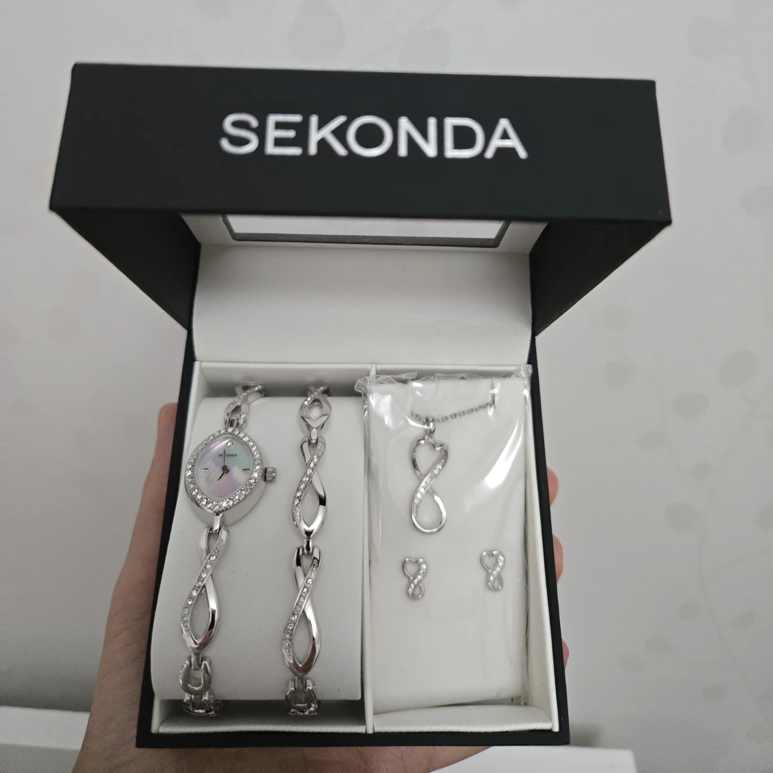 Sekonda smyckeset i silver med stenar - 2
