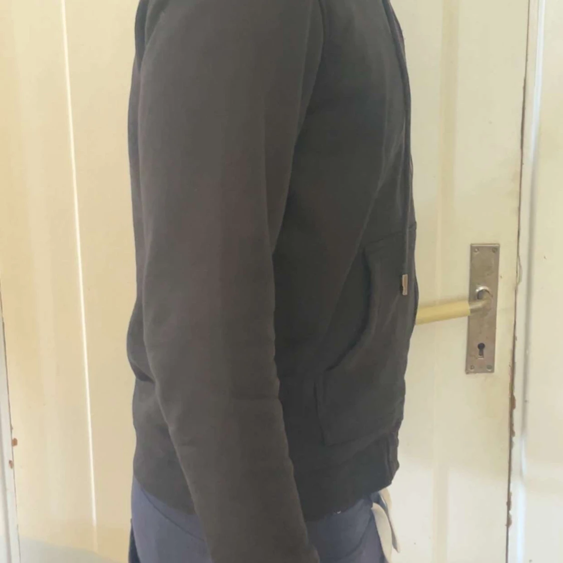 Svart burberry hoodie  - 2