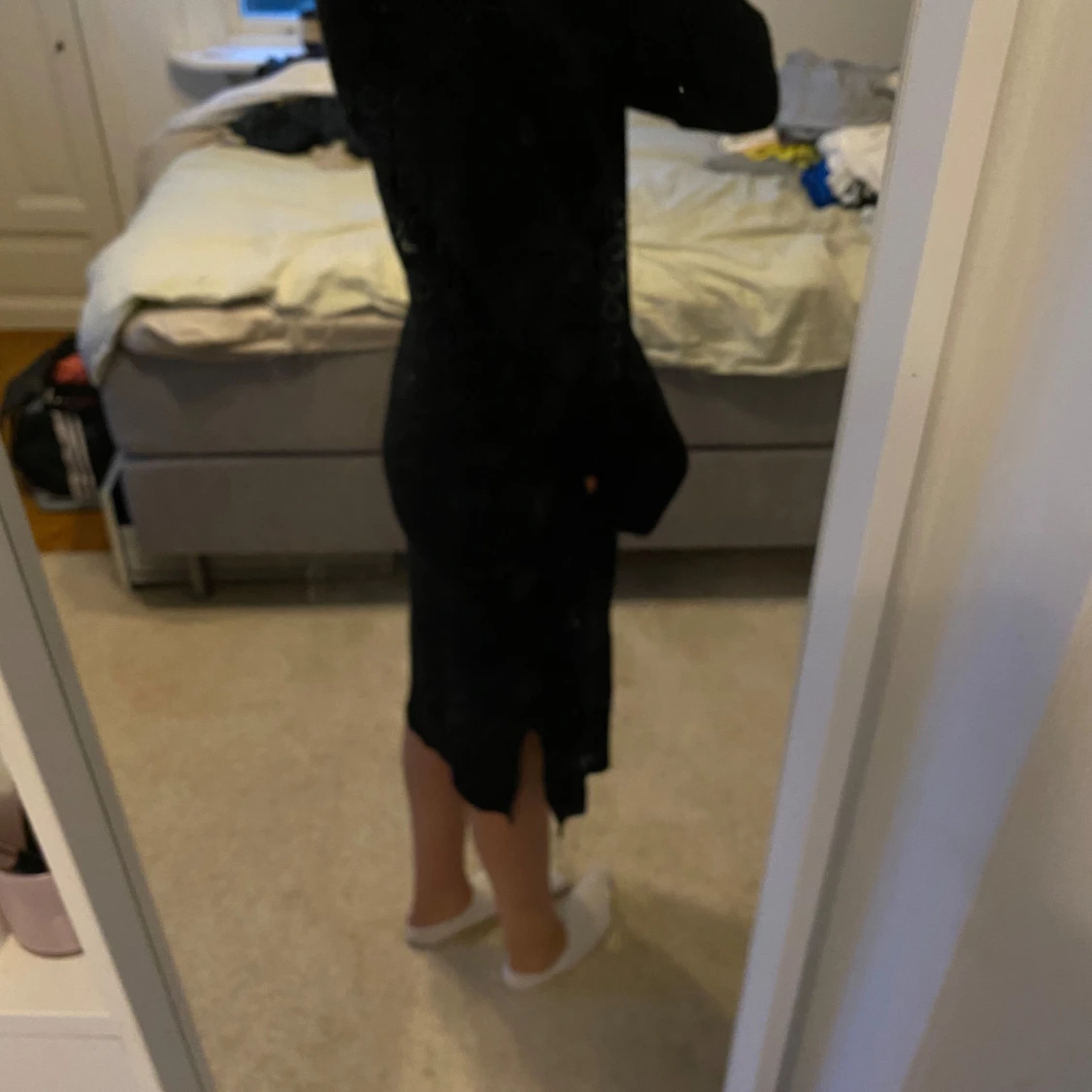 Svart stickad klänning från Vila