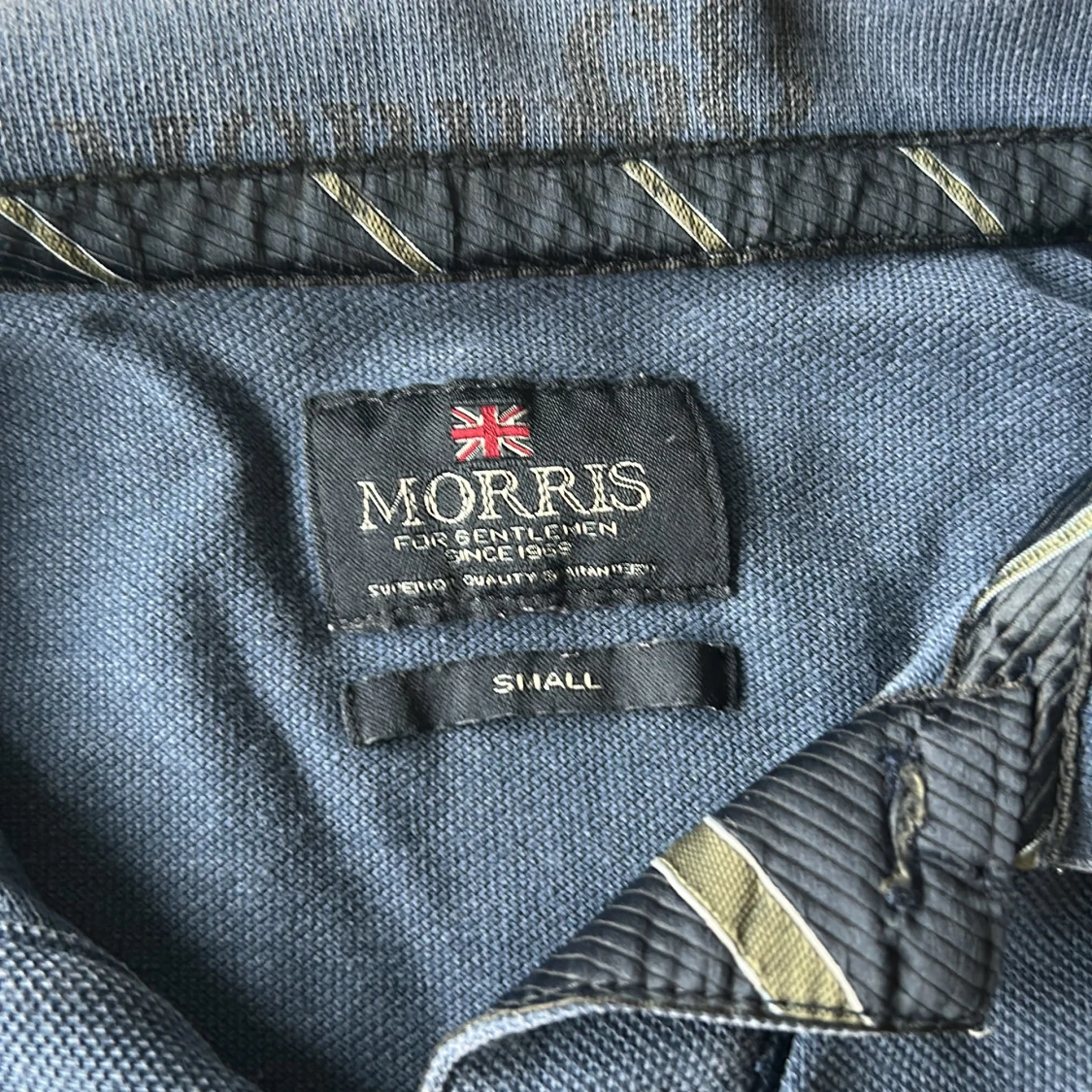 Blå pikétröja från Morris - 2