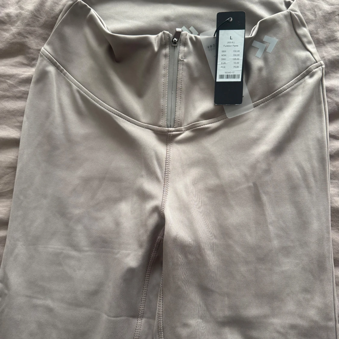 Beige träningstights