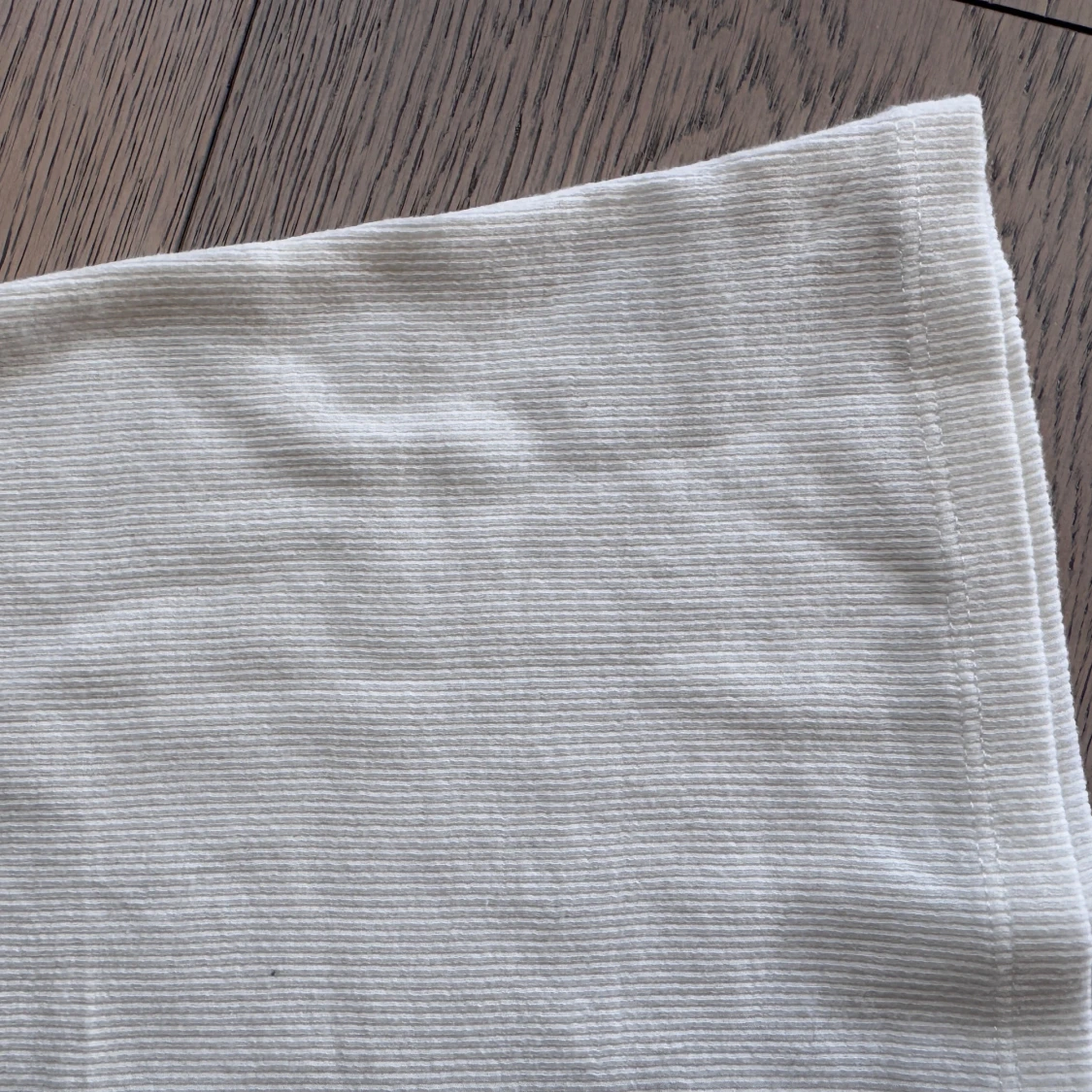 Vit ribbad oneshoulder topp H&M - 2