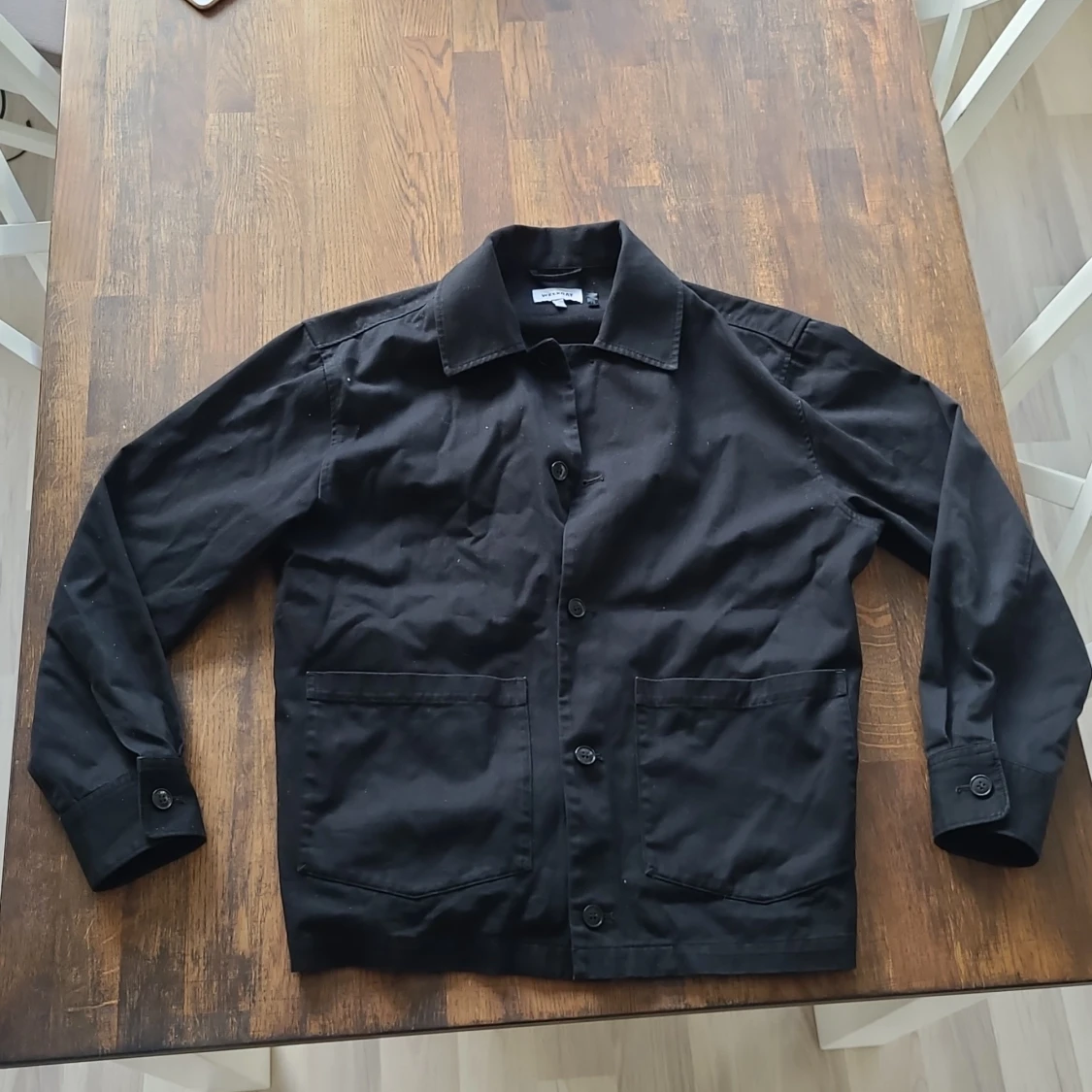 Svart overshirt från Weekday