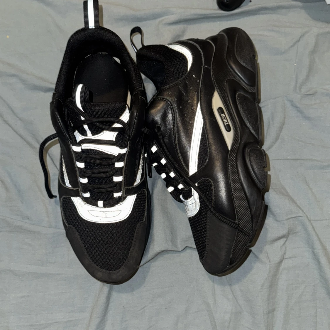 Svarta Dior sneakers med vita detaljer - 1