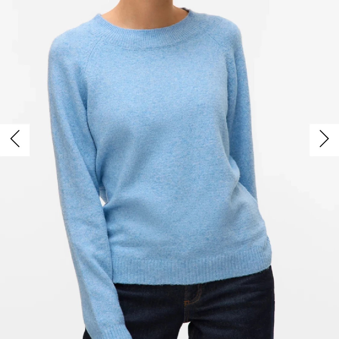 Ljusblå stickad tröja från Vero Moda