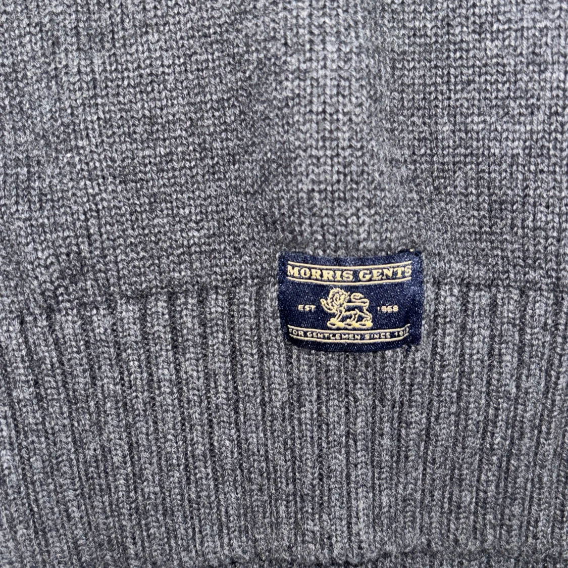 Grå stickad tröja från Morris Gents - 2