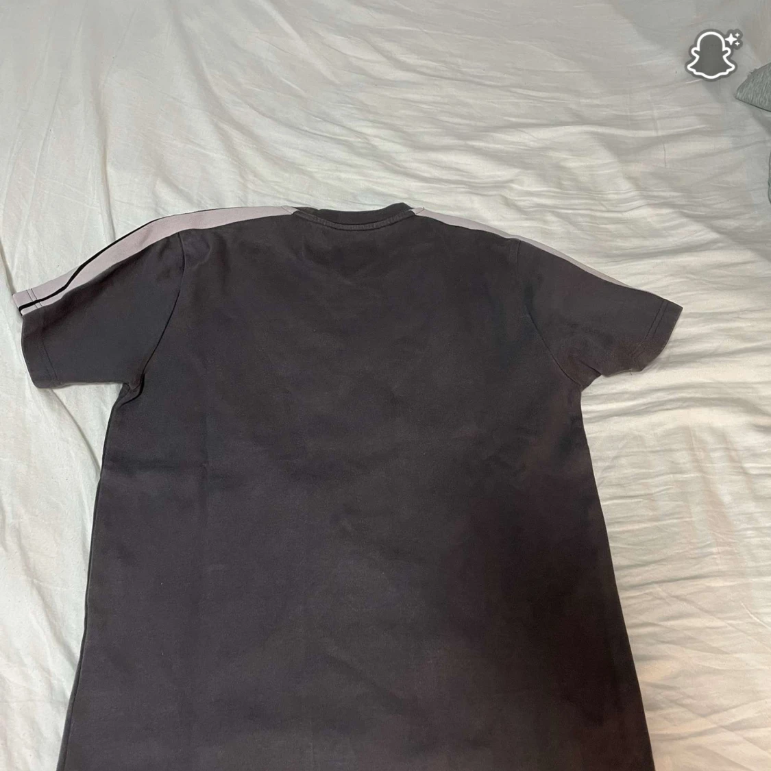 Grå Palm Angels t-shirt med ränder - 1