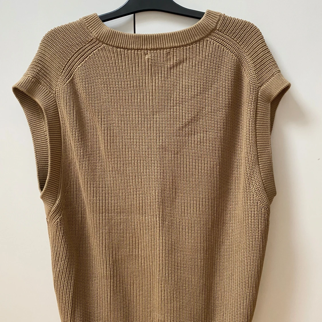 Beige stickad väst Massimo Dutti - 4