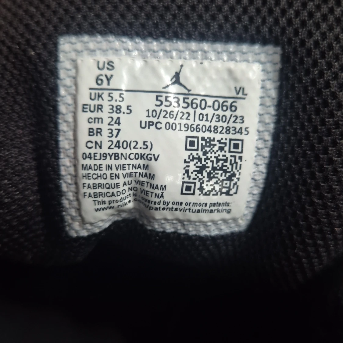 Nike Air Jordan 1 Low svart/röd 38.5 - 3