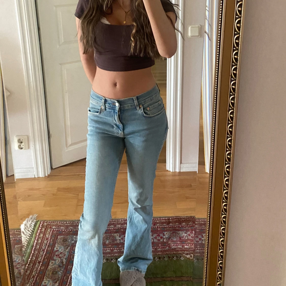 Ljusblå jeans bootcut