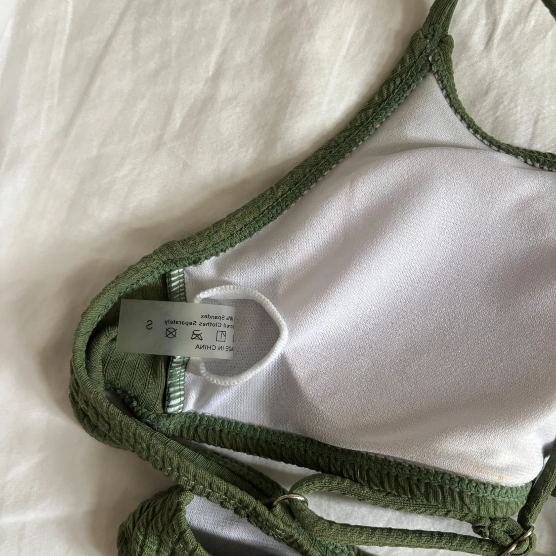 Olivgrön ribbad bikini - 2