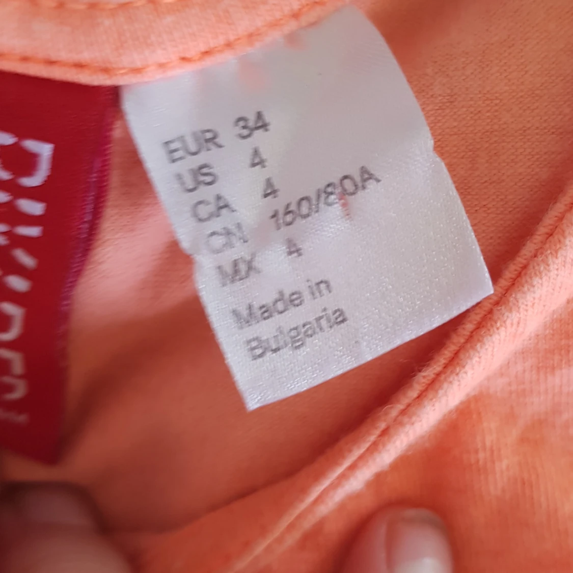 Neonorange linnetopp från H&M Divided - 3