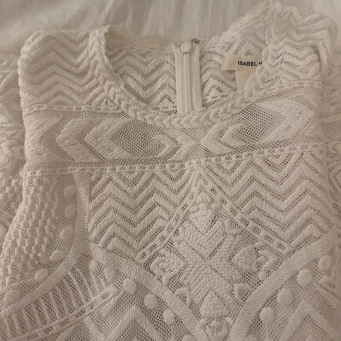 Vit spetsblus/kortklänning Isabel Marant x H&M - 4