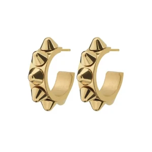 Guldiga örhängen med nitar från Edblad - Coola guldpläterade örhängen från Edblad i bra skick! Pris går att diskutera vid snabb affär, lånade bilder 💕