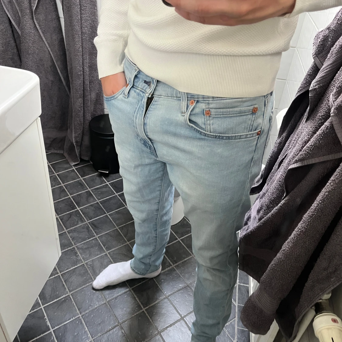 Levi's 512 ljusblå jeans W31 L32 - 2