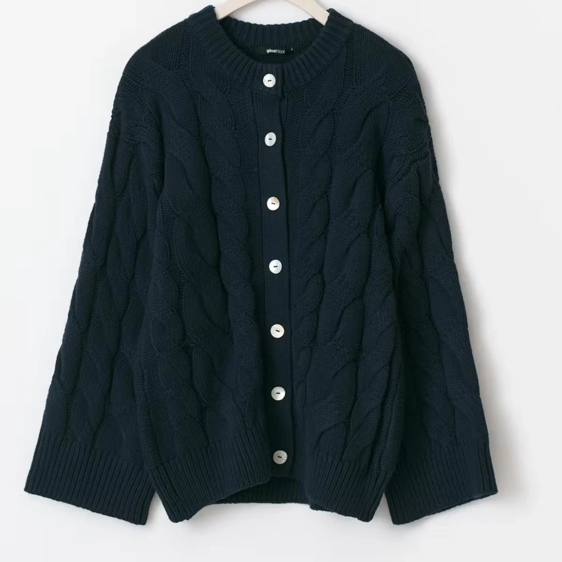 Stickad kofta Gina  - 1