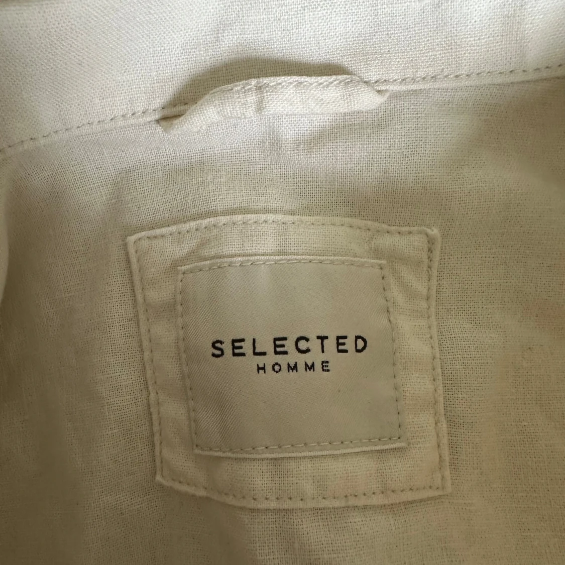 Beige overshirt från Selected Homme - 3