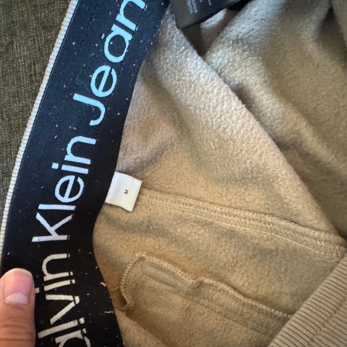Beige mjukisbyxor Calvin Klein Jeans M - 2