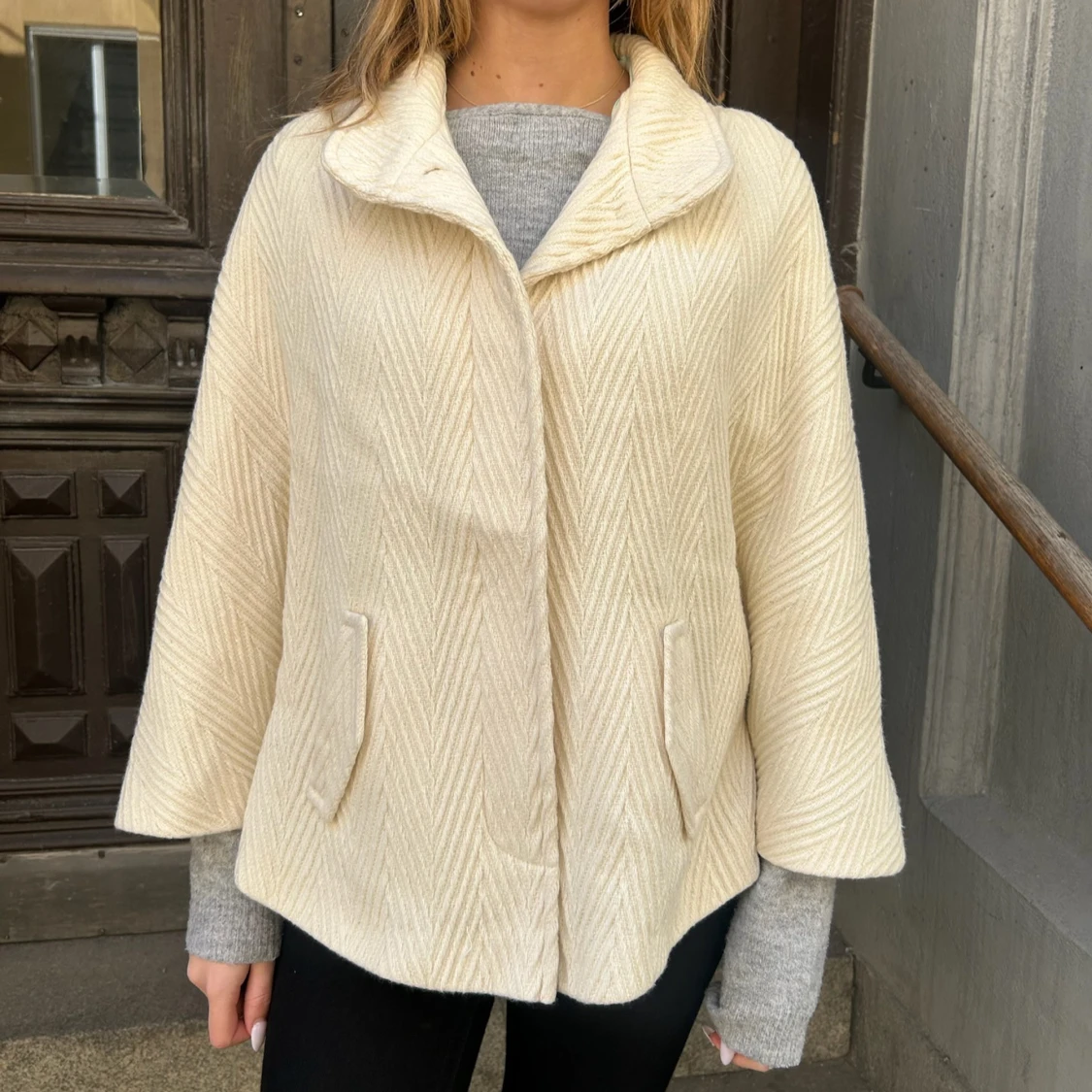 Trekvartsärmad kappa