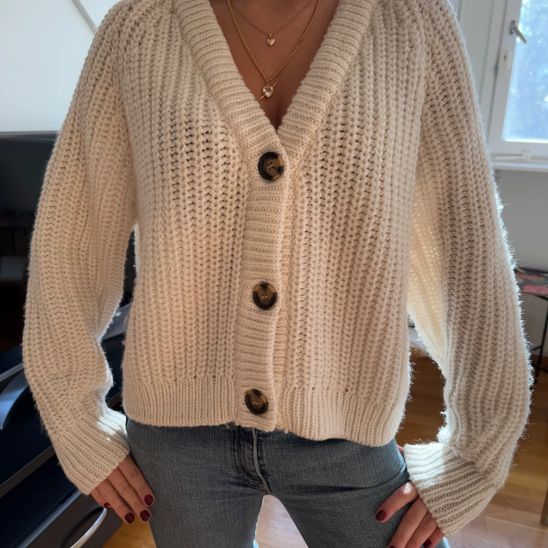 Såå fin stickad kofta!! - 1