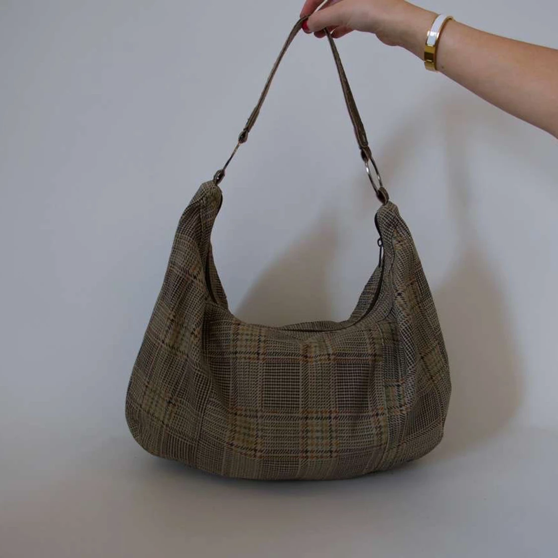 Rutig axelväska  - 3