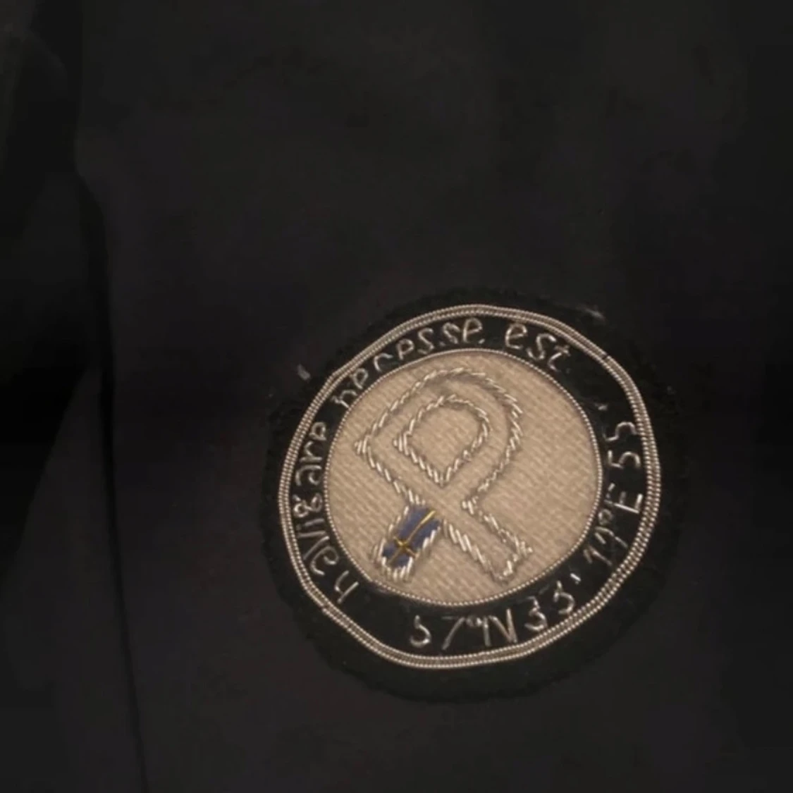 Svart jacka/kavaj från Pelle P med emblem - 2