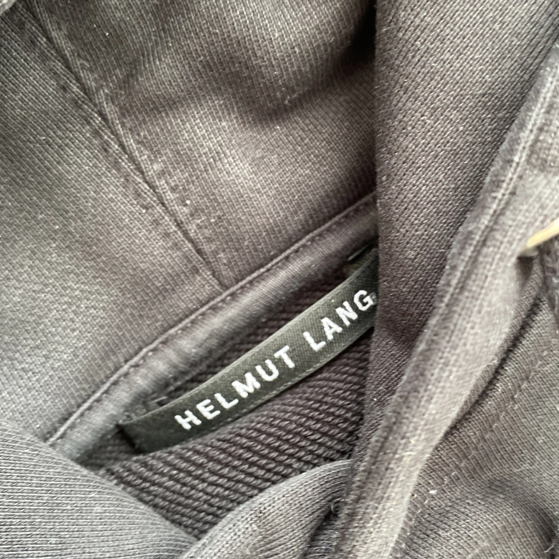 Svart Helmut Lang hoodie med färgstänk - 2