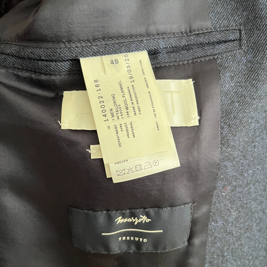 Blå ullkavaj från ARKET - 3